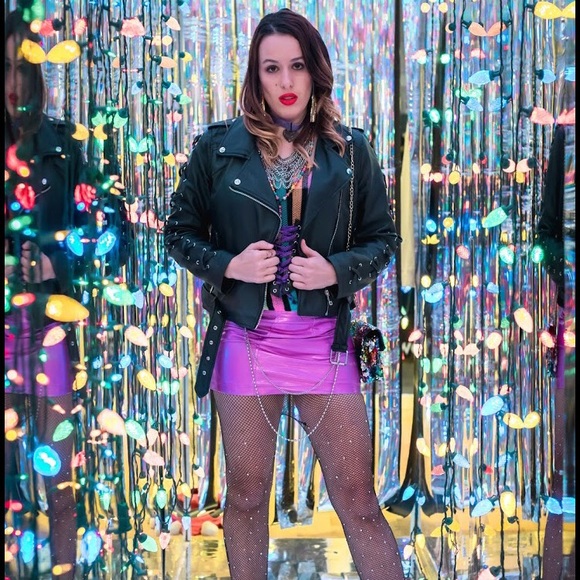 Dolls Kill Dresses & Skirts - New Dolls Kill Metallic Mini Skirt Size: Medium